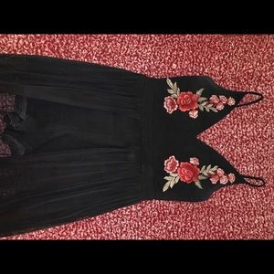 Great condition dress jumpsuit with black mesh